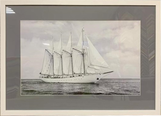 Постер "Корабли и яхты-3" в белом багете 89VOR-SEA3