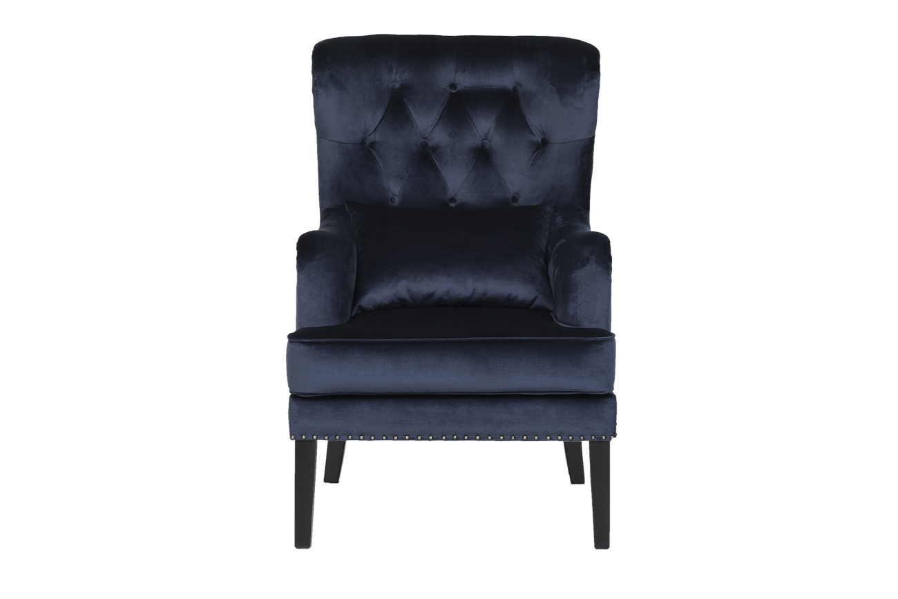Кресло Rimini велюровое синее RIMINI-2K-СИНИЙ-Bel18
