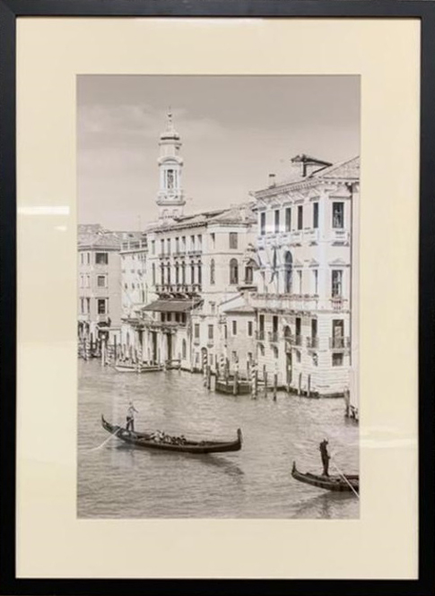 Постер "Романтическая Венеция-1"в черном багете 89VOR-VENEZIA1
