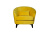 Кресло велюровое желтое ZW-555-06476